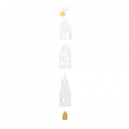 Räder Häuserkette Winterstadt kurz