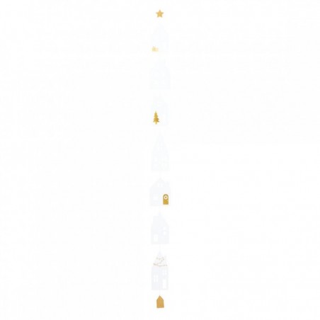 Räder Häuserkette Winterstadt lang