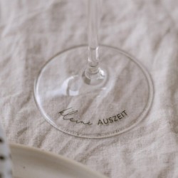 Eulenschnitt Weinglas Kleine Auszeit