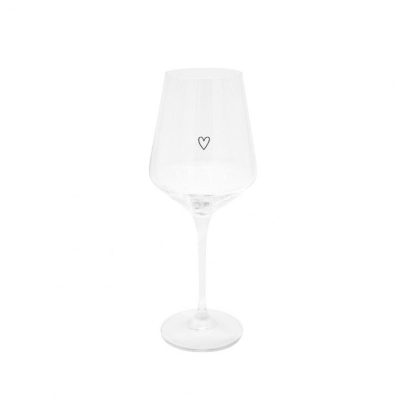 Eulenschnitt Weinglas mit Herz