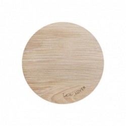 Eulenschnitt Untersetzer Holz Tea Lover