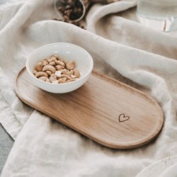 Eulenschnitt Tablett Herz