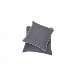 DF SYLT Kissenhülle uni Zierstich filz