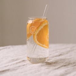 Eulenschnitt hohes Trinkglas Smilys