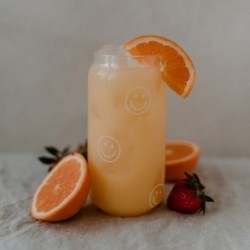 Eulenschnitt hohes Trinkglas Smilys