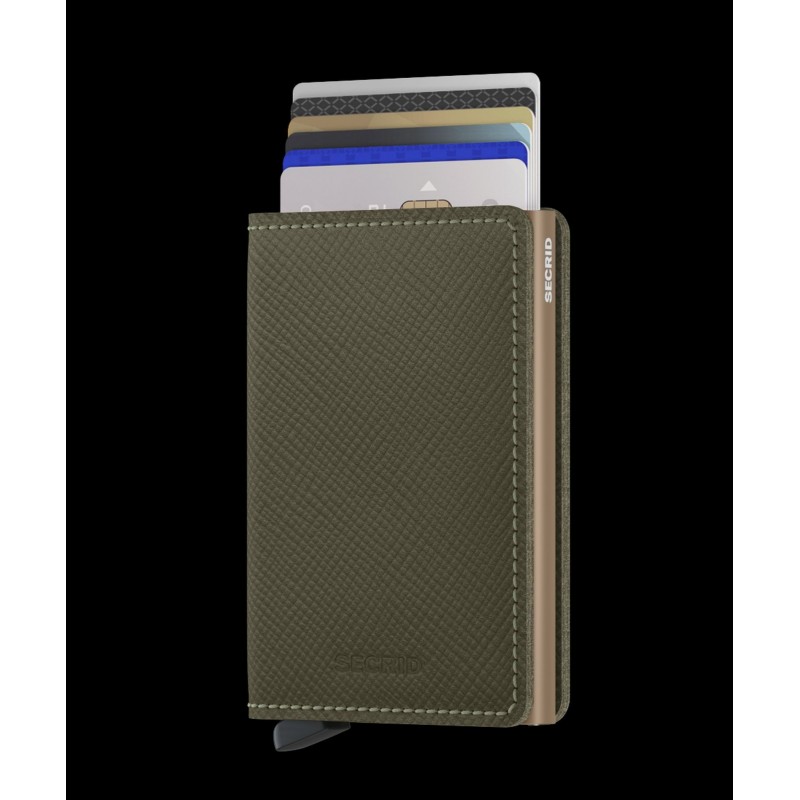 Secrid Slimwallet Saffiano Olive