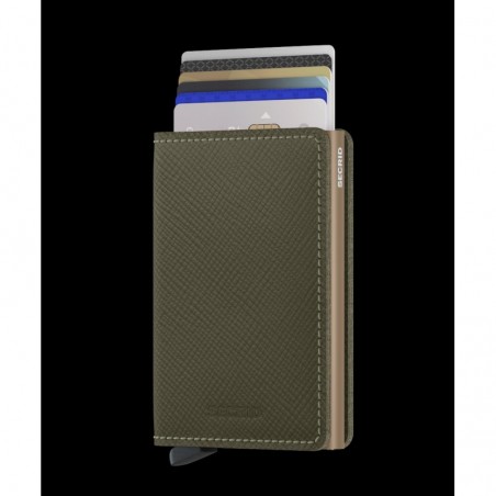 Secrid Slimwallet Saffiano Olive