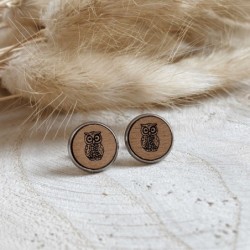 Eydl Ohrstecker Eule Nuss