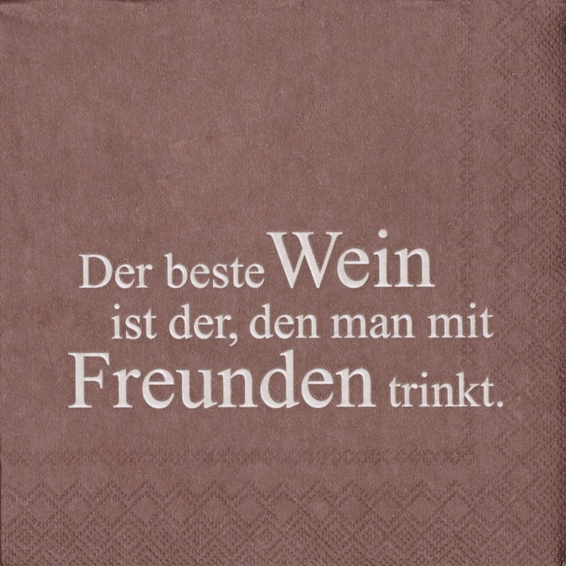 Räder Cocktailserviette Der Beste Wein