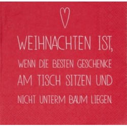 Räder Dinning Serviette Weihnachten ist